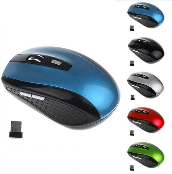 2.4G 6 touches souris sans fil jeu souris 1600DPI USB récepteur souris de jeu optique pour ordinateur portable PC Gamer CSGO PUBG LOL souris