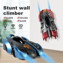 2.4G Anti Gravity Wall Climbing RC Car Eléctrico 360 Rotación Stunt RC Car Antigravity Machine Auto Toy Car con control remoto 240102