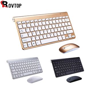 Juego combinado de 2,4G, teclado y ratón inalámbricos Multimedia, portátil, Mac, PC de escritorio, TV, suministros de oficina