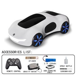 2.4G Elektronica Cool RC Drift Stunt Auto Speelgoed Met Spray Light Kids Geluidsgestuurde Afstandsbediening Auto radio Controle Speelgoed