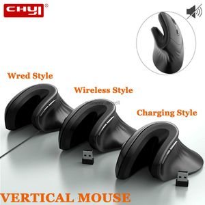 Souris verticale ergonomique 2.4G 6 boutons souris optique sans fil ordinateur filaire confortable souris rechargeable pour ordinateur portable HKD230825