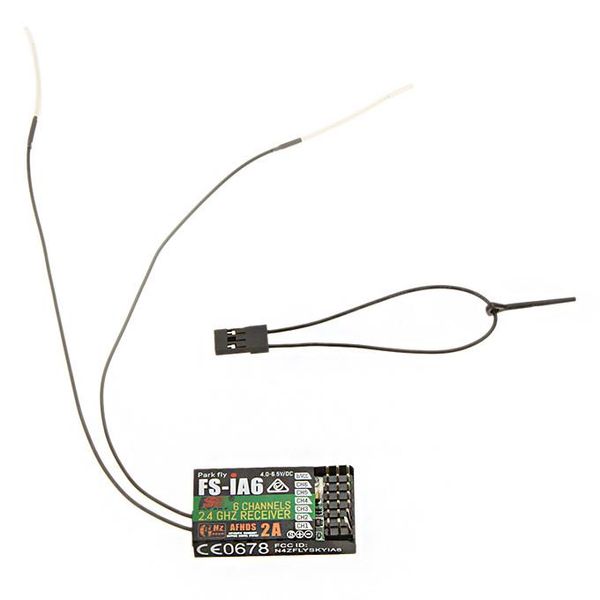 2.4G Flysky FS-iA6 6CH RC Receptor con antena doble para Flysky i4 i6 i10 GT2E GT2F GT2G