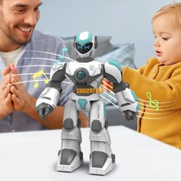 2.4G RC Robot Speelgoed voor Kinderen Smart Voice Conversation Robot met LED Programmering Robots Educatief Speelgoed voor Jongens Meisjes