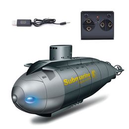 Barco de Control remoto de 2,4G, juguete para regalo, juguete para regalo RC, modelo de buceo eléctrico de 6 canales, Control remoto inalámbrico, barco submarino de juguete