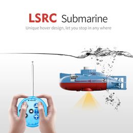 2.4G Remote Control Submarine Electric RC Boat 6 Channel Mini Mode de plongée à distance sans fil pour les jouets pour enfants pour cadeau 240518