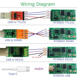 2.4G TTL RS232 RS485 TYPE-C USB UART Transceiver voor Arduino voor UNO WIFI nodemcu ESP8266 PC Printer Modbus RTU PLC Relay