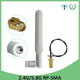 2.4G WIFI ANTENNA 2.4GHZ 5GHZ 5.8GHZ DUBLE BAND 8DBI RP-SMA Connector 5G ANTENA 5150-5850MHZ