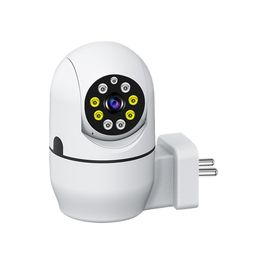 Caméra de surveillance sans fil WiFi 2.4G Audio bidirectionnel 2MP 1080P Caméra de sécurité de surveillance murale IR Vision nocturne US EU Plug