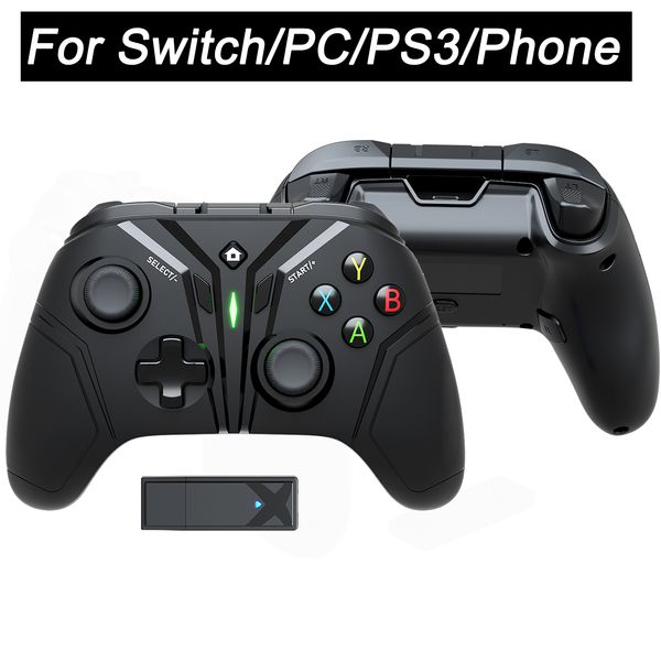 Controlador inalámbrico de 2,4G para Switch Pro/Lite/OLED Mando Gamepad para PC/Steam/PS3/Android TV Box teléfono inteligente tableta Joystick juego