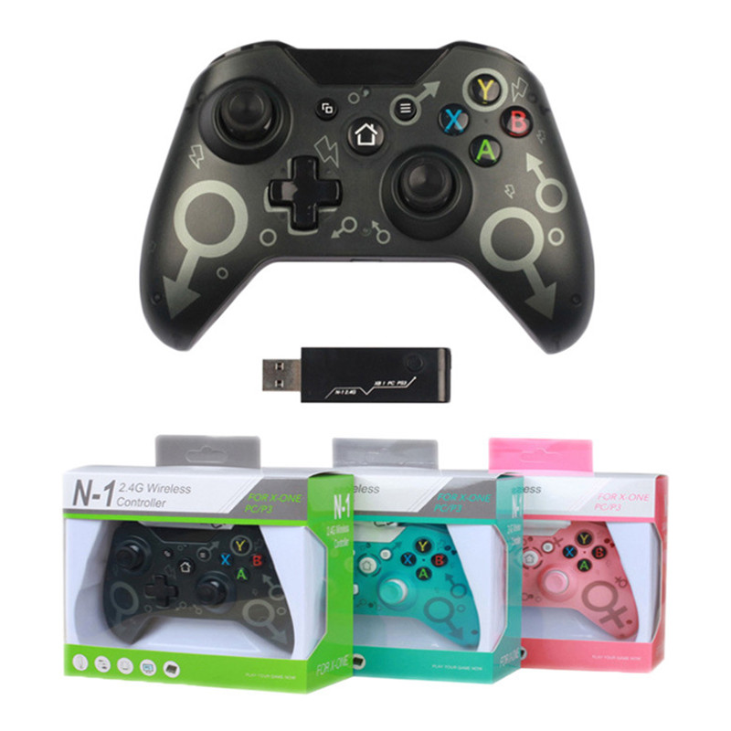 2,4G bezprzewodowy kontroler gier podwójnych szoków Gamepad Precyzyjna kciuk joystick dla Xbox One/Xbox One/Xbox 360/PS3/PC/Android Telefon DHL