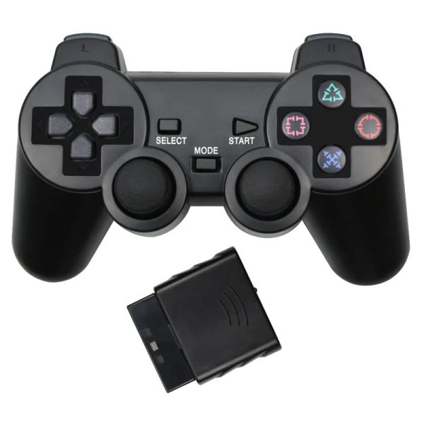 2.4G sans fil pour contrôleur de jeu PS2, Joystick Transparent, Joypad pour Console PS2, manette de jeu du grossiste d'usine