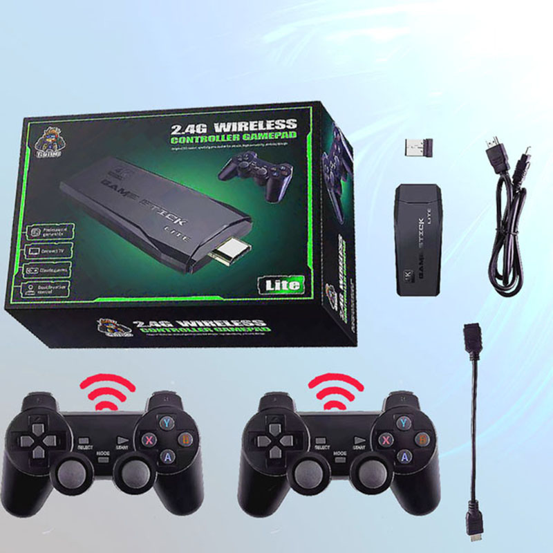 Console di gioco TV con maniglia wireless 2.4G M8 Console per giochi domestici doppia HDMI 10000 emulatori