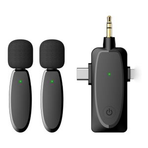 Mini micrófono inalámbrico de 2,4G para teléfonos iosandroid 3 en 1 Lightning tipo C 3,5mm teléfonos inteligentes cámara DSLR ordenador portátil de escritorio micrófono AP003