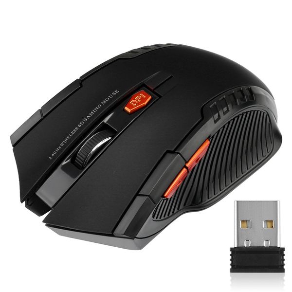 2.4G souris sans fil récepteur USB 6 boutons souris optiques sans fil professionnelles USB souris à défilement droit pour ordinateur portable PC Gamer