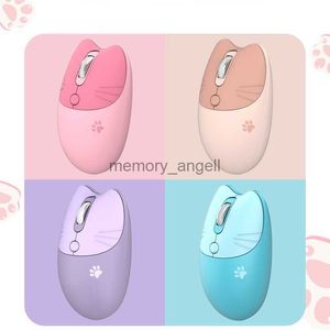 2.4G souris optique sans fil chat mignon dessin animé souris d'ordinateur muet ergonomique mini souris de bureau 3D pour enfant fille cadeau PC ordinateur portable HKD230825