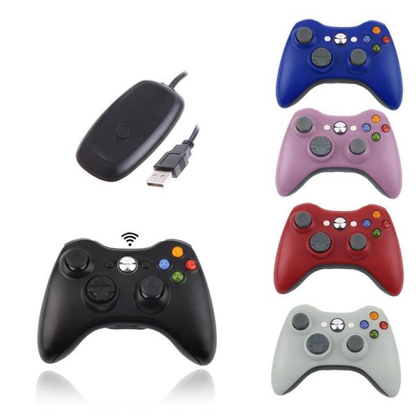 Controlador remoto inalámbrico de 2,4G para computadora Xbox 360 con receptor de PC Gamepad inalámbrico para Microsoft Xbox360 Joystick Controle 20 unids/lote