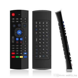 Control remoto inalámbrico 2.4G MX3 Fly Air Mouse Keyboard para Android TV box MXQ M8S Mini PC