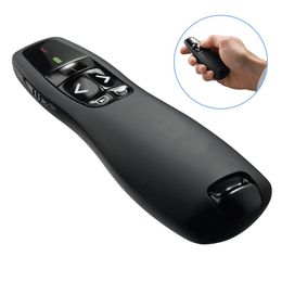 2,4 Ghz USB Wireless Presenter Rode laserpen Pointer PPT-afstandsbediening met handheld pointer voor PowerPoint-presentatie met bereik van 30 meter R400-compatibel