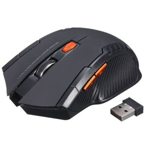 Souris optique sans fil 2.4GHz 2000DPI souris Gamer pour ordinateurs portables de jeu PC nouveau jeu sans fil avec récepteur USB