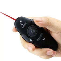 2.4GHz draadloze presentator Red Laser Point Pen USB -ontvanger RF Remote Control Page Turn PPT PowerPoint Presentation 200PCS