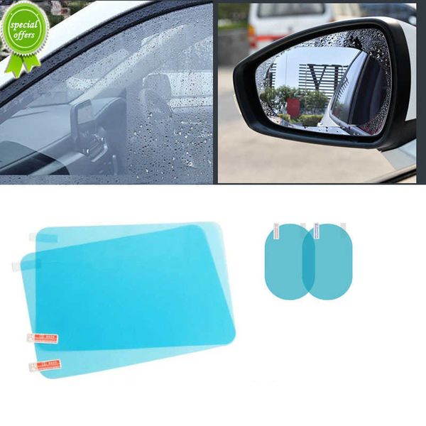 2/4 pièces rétroviseur latéral de voiture étanche Film Anti-buée Film de verre de fenêtre latérale peut protéger votre Vision en conduisant les jours de pluie