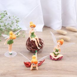 2 4 pièces fleur Pixie fée Miniature Figurine maison de poupée jardin bricolage ornement décoration artisanat Figurines Micro paysage C0220308n