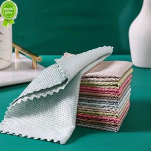 2/4PCS MicroFiber Glass Polishing Dags Visschaal Doekreinigingshanddoek voor keukenramen autospiegels vegen huisdoek voor huisgereedschap