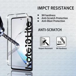 Verre trempée 2/4pcs pour Samsung Galaxy Note 10 Lite SM-N770 Film de verre de protecteur d'écran