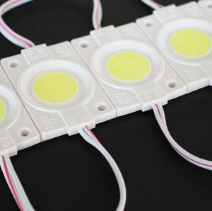 2.4W IP65 étanche DC12V led module COB lumière publicité lampe led lumière de fond blanc chaud/rouge/bleu