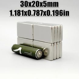 2/5/10/20 stcs 30x20x5 Neodymium -magneet 30 mm x 20 mm x 5 mm N35 Ndfeb Block Super krachtige sterke permanente magnetische imanes