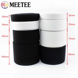 2/5 / 10m Meetee 25-100 mm Band élastique pour coudre Skrit Belt Tape Rubbers Bands DIY Vêtements de gaine