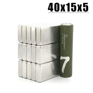 2/5/10 stcs 40x15x5 Neodymium -magneet 40x15x5mm N35 Ndfeb Block Super krachtige sterke permanente magnetische imanes 40*15*5