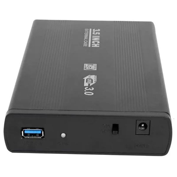 Caja de disco duro de 2,5/3,5 pulgadas USB3.0/2,0 a puerto SATA SSD HDD Caja de disco duro Caja de disco duro externo de estado sólido USB 3,0 de 5 Gbps 240322