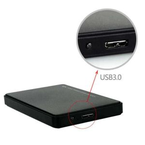 Enceinte de disque dur externe de 2,5 pouces USB 3,0 5 Gbit / s adaptateur de boîtier du disque dur et compatible Portable pour SATA HDD SSD