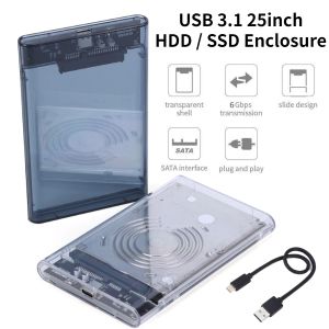 2,5 inch externe HDD Case SATA naar USB3.1 harde schijf behuizing 6Gbps USB3.0 naar Type-C SATA HDD SSD HARD ARTOP voor laptop