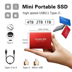 Boîte SSD HDD de 2,5 pouces 5 Gbps SATA à USB 3.0 2.0 Adaptateur Prise en charge du boîtier de disque de disque dur 2 To