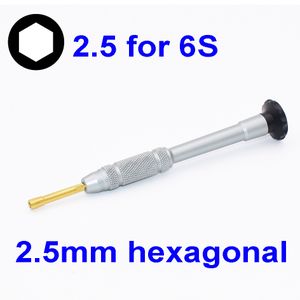 2.5mm Hexagon Hex Socket Schroevendraaier voor iPhone 6S Schroevendraaier Logic Board Moederbord Hex Open Reparatie Tools 500 stks/partij