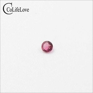 Tourmaline rose ronde de 2,5 mm pierre précieuse de tourmaline naturelle de qualité VS 5 pièces beaucoup de tourmaline en vrac H1015