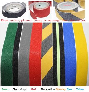 2.5 cm * 5 m verkeerssignaal anti-dia PVC Hotel trappen Vloer Badkamer Arenaceous Warning Safety antislip zelfklevende ruwe tape