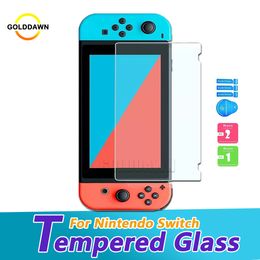 2.5D 9H Console Consola NS Tempered Glass voor Nintendo Switch Screen Protector Protector Beschermende filmomslag zonder retailpakket