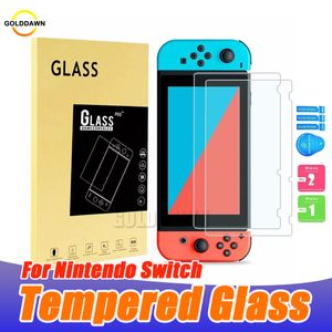2.5D 9H Console Consola NS Tempered Glass voor Nintendo Switch Screen Protector Beschermende filmomslag met retailpakket