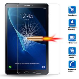 Película protectora de pantalla de vidrio templado 2.5D 9H para Samsung Galaxy Tab A 8.0 T387 S4 T830 T595 10.5 / Embalaje al por menor