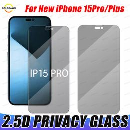 Vidrio templado de privacidad 2.5D para iPhone 15 14 Plus 13 12 Mini Pro Max 11 Xr Xs 6 7 8 Plus Protector de pantalla antiespía