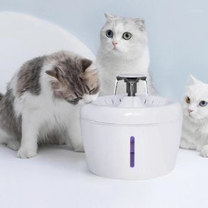 2.5L Automatische kat Drinkwater Bron Feeder kom huisdierkatten Dispenser Dispenser Mute honden drinker elektrische kommen feeders