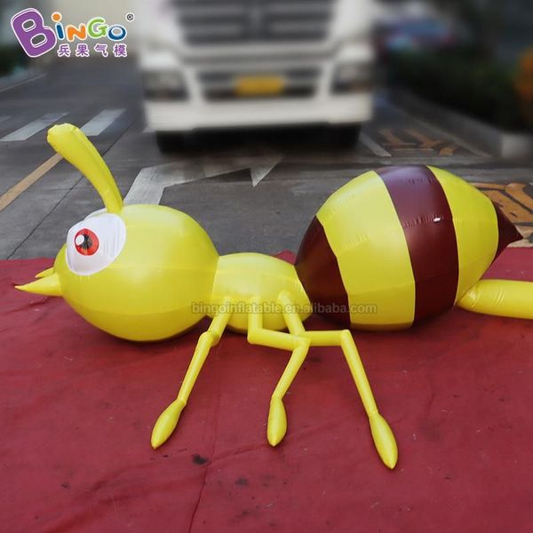 2,5 m 8 pieds de haut Sortie d'usine publicitaire modèle de fourmi de dessin animé gonflable modèle d'insecte soufflé à l'air pour parc d'attractions musée décoration jouets sports