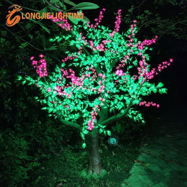 2,5 m de altura LED blanco árbol de flor de cerezo exterior/interior boda jardín vacaciones decoración de luz 2592 LED