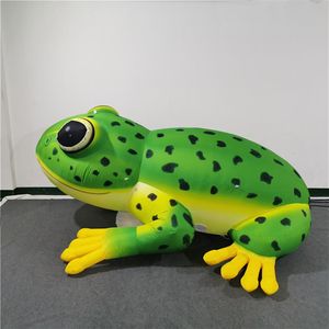 Grenouille gonflable verte de longueur de 2 5m avec la bande de LED pour la publicité Inflatables Ballloon Park Stage Decoration259G