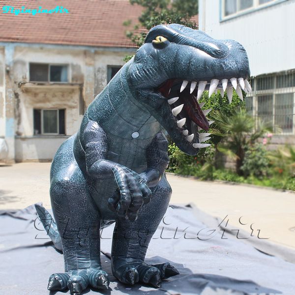 Disfraz de dinosaurio inflable para caminar, broma de 2,5 m, evento, T-REX interactivo, traje de dinosaurio para parque de animales para espectáculo de desfile