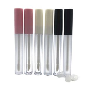 2.5ml Botellas de brillo de brillo de labios claro transparente de 2,5 ml Tubo Tubo Travel Portátil Pincel Aplicador Wand Cosmetics Sub embotellado