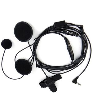 2.5mm Full Face Close Motorfiets Helm Hoofdtelefoon PTT voor Motorola Draagbare Radio Walkie Talkie T5428 TLKR T80 T6 T60 T6500